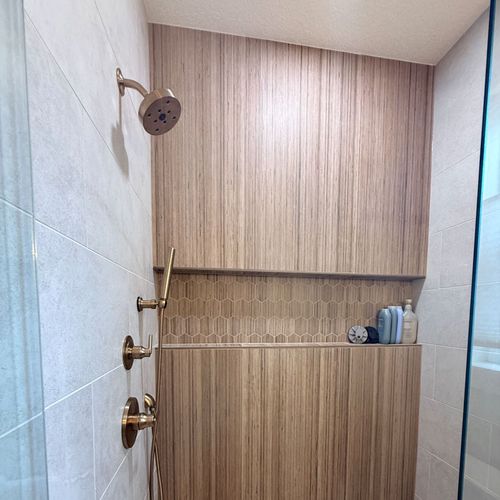 Guest bathroom with walk-in shower